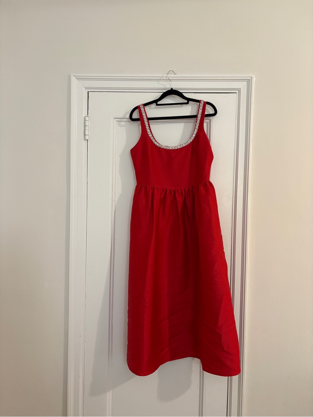 Self portrait midi red gown dress
